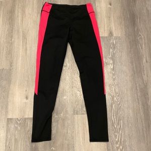 Pink and black Zella leggings